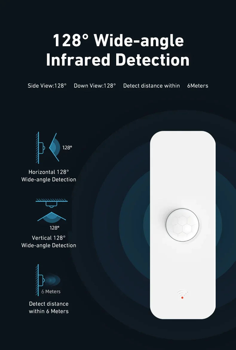 WiFi Zigbee PIR Motion Sensor Smart Home Human Body Infrared Detector Security Smart Life Works With Alexa Google Home