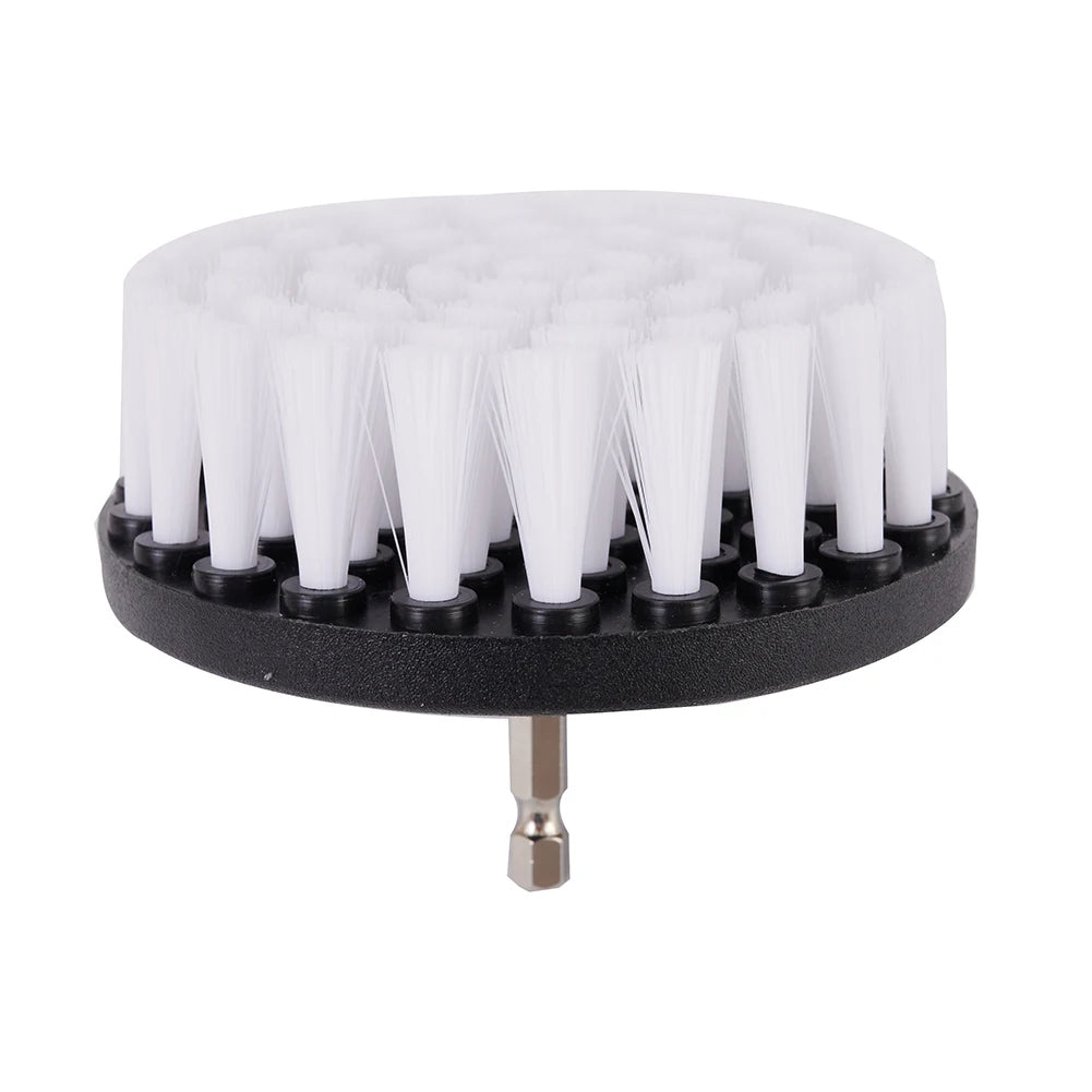 1PC 4-Inch Soft Drill Brush Attachment for Electric Scrubber Ideal for Cleaning Carpet Leather Upholstery And Car Tires