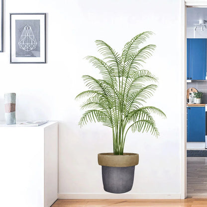 16 Styles Large Tropical Green Plants Wall Stickers Palm Leaves PVC Living Room Art Vinyl Poster Wallpaper Home Decoration Mural