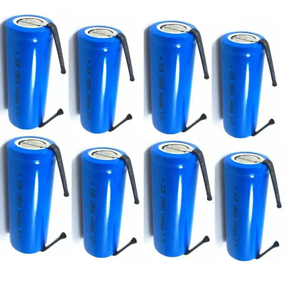 3.7V 18500 rechargeable lithium battery 1400mAh rechargeable battery flashlight strong lighting power tool battery