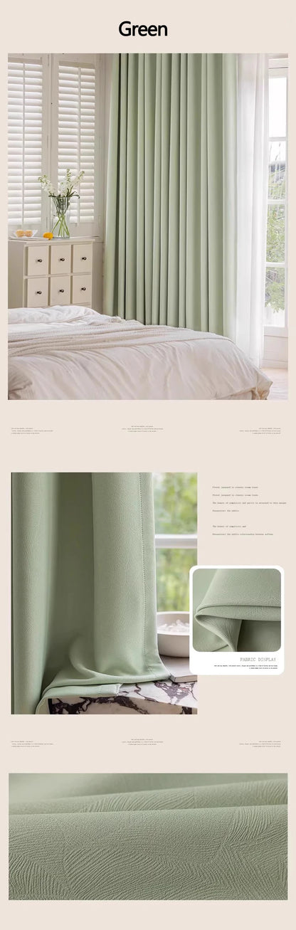 YCENTRE High Shading Rate Blackout Curtain, Blinds for Living Room, Window Treatment Drapes for Bedroom,Big size Custom Made