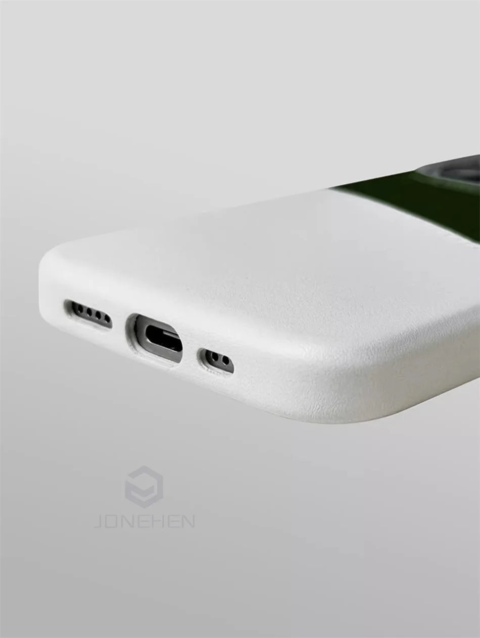 For Magsafe Card Holder Leather Case For iPhone 16 15 13 12 17 Pro Max 14 Plus Pocket Wireless Charge Alloy Lens Magnetic Cover