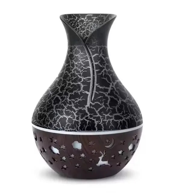 USB Ultrasonic Cool Mist Sprayer Essential Oil Fragrance 200ml Mini Home Wood Grain Air Humidifier Electric Air Aroma Diffuser
