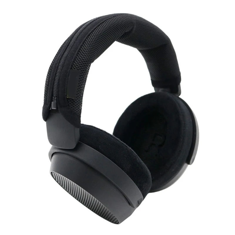Ergonomic Headband Cushion Sleeve Replacement for HD490 Professional Headphone Stretchable Fabric Pressure Relief