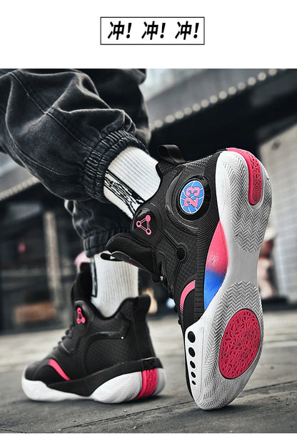 Popular Basketball Shoes Men Women Sneakers  Male Training Sports Fashion Colorful Waterproof Shoes Casual Non-Slip Couple Shoes