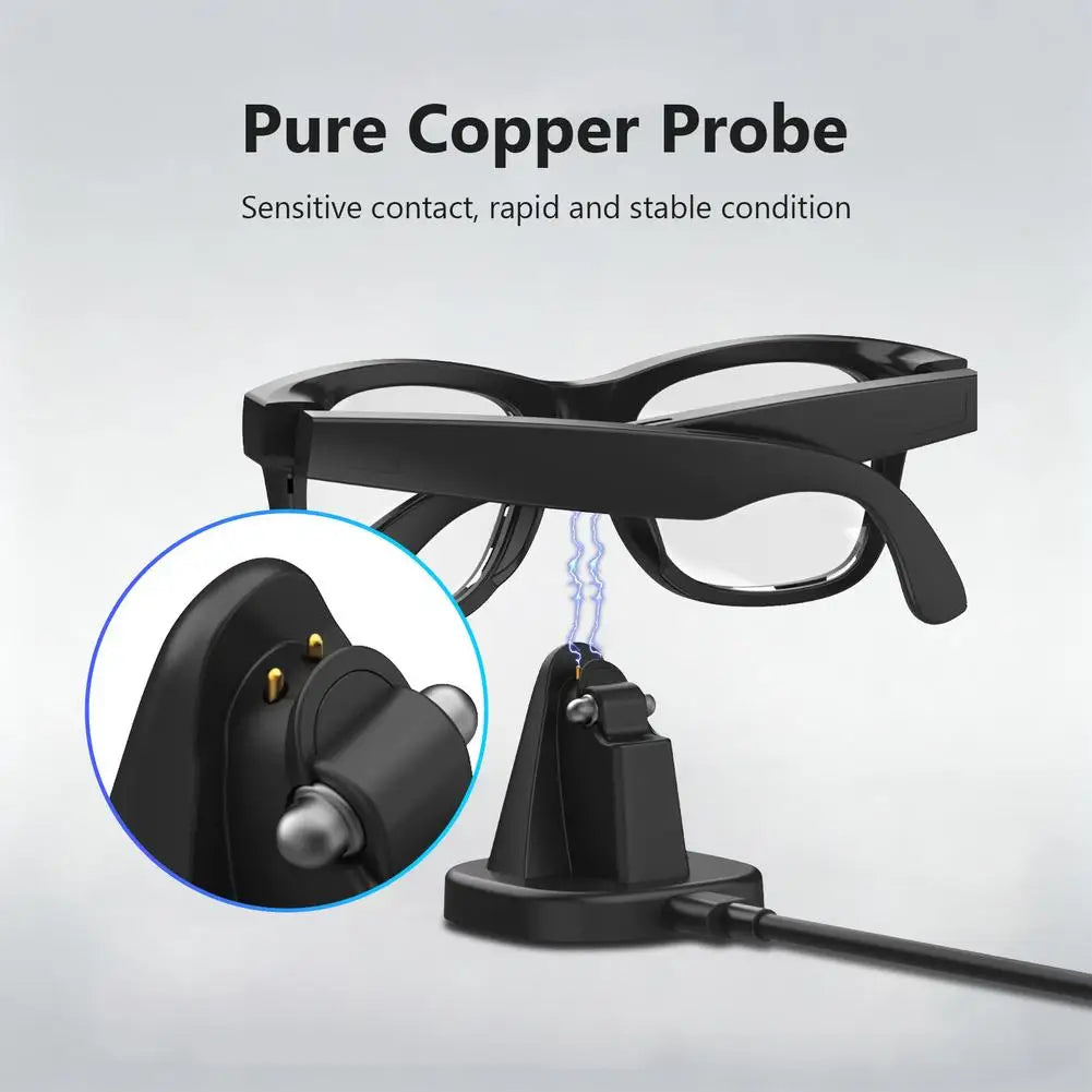 Smart AI Glasses Base Charging Dock For Ray Ban Meta Fast Charging Mini Non-slip Portable Charging Dock Smart Accessories