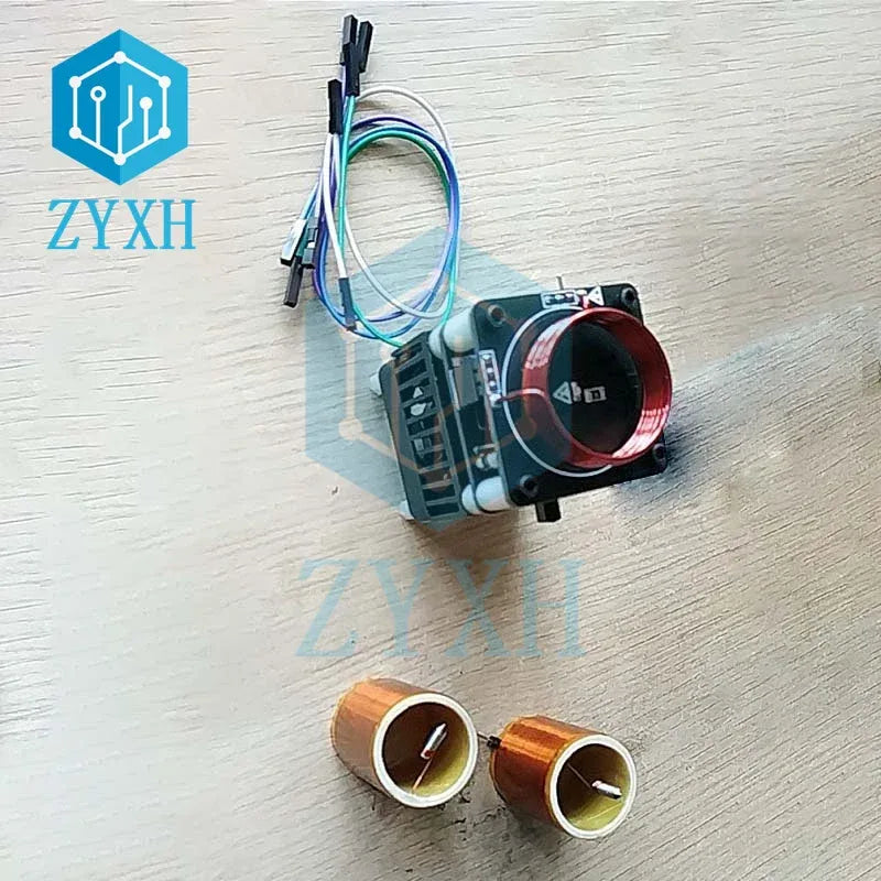 HFSSTC Palm Tesla Coil High Frequency High Voltage Pulse 48V 2A 10 minutes Arc Generator Electric Ignition Tesla Coils