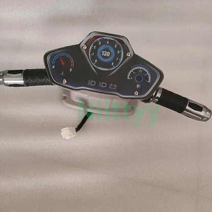 Racing Video Game Machine Super Motorcycle Steering Wheel LED Handlebar with GaugesDIY Kit Arcade Children's Simulation