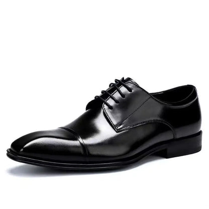 Business Formal Black Leather Shoes Mens Fashion Casual Dress Shoes Classic Italian Formal Oxford Shoes For Men Zapatos Hombre