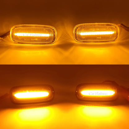 1 Set for Audi A3 S3 8L 2000-2003 A8 D2 1999-2002 TT 8N 2000-2006 LED Dynamic Side Marker Turn Signal Lights Indicator Lamps