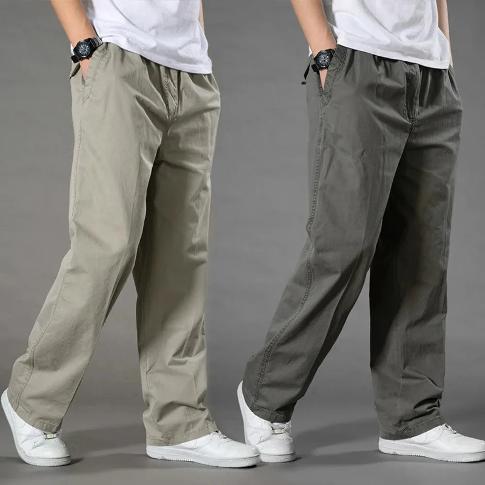 2026 Men's Cargo Pants Summer Spring Cotton Work Wear New In Large Size 6XL Casual Climbing Joggers Sweatpants Hombre