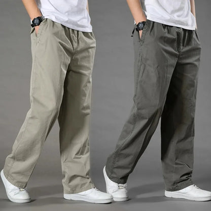 2026 Men's Cargo Pants Summer Spring Cotton Work Wear New In Large Size 6XL Casual Climbing Joggers Sweatpants Hombre