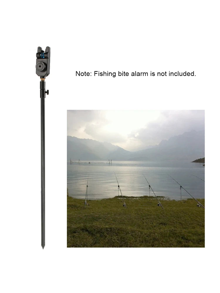 48-75cm Extending Aluminum Alloy Fishing Bankstick Adjustable Carp Fishing Bank Stick Fishing Rod Pod Rest for Bite Alarm