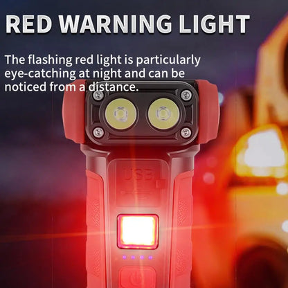 Mini Rotating LED Flashlight Ultra-Bright Emergency Flashlight Rotating Work Light Rechargeable Pocket Flashlight