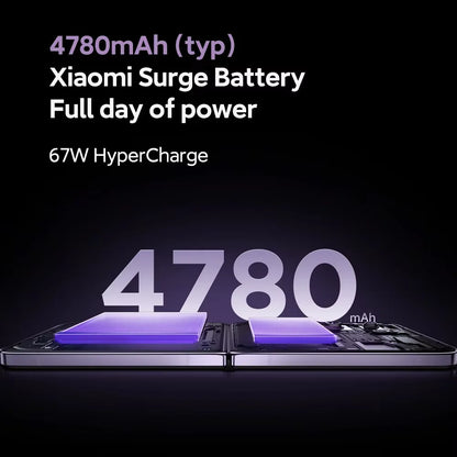 Global Version Xiaomi MIX Flip Leica 50MP Camera 4780mAh 67 W 12GB 512GB Snapdragon 8 Gen 3 Hyper Charger 6.86" 120Hz Display