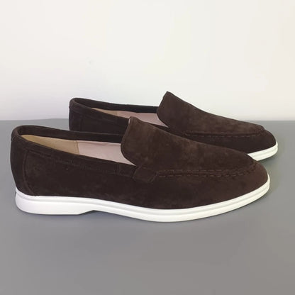 Fashion Classic Suede Leather Loafers Men Casual Shoes Luxury Brand Mens Breathable Slip on Driving Shoes Moccasins