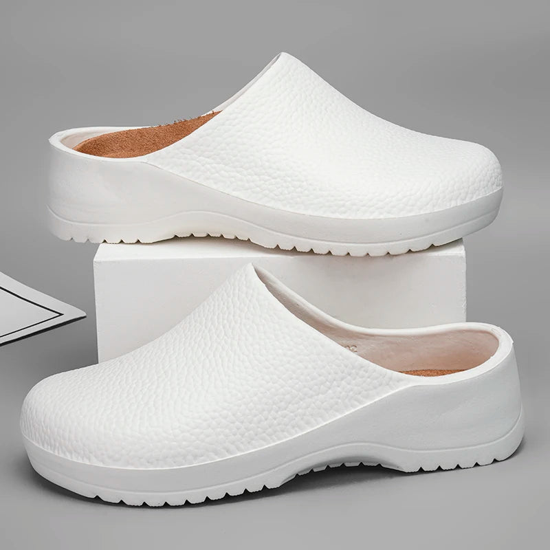 Men Chef Shoe Slippers Couples Garden Clogs Women Water Proof Cozy Sandals For Pet Workers Outdoor Fishing Shoes Doctor Shoes