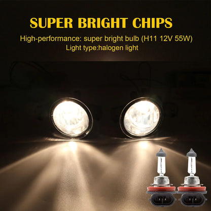 Fog Lights for Nissan X-trail T32 X trail Rogue 2014-2016 Headlight LED Fog Light Switch Harness Cover Grill Fog Lamp Assembly