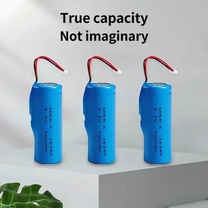 4PCS 16340 3.7V 700mAh Rechargeable Lithium Battery with Connector Wires CR123A For Camera Smoke alarm Monitor Flashlight Toy