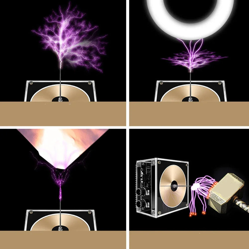 Tesla Coil Speaker Plam Music Loudspeaker Wireless Lighting High Frequency Pulse Test Apparatus for Experiment Science Education
