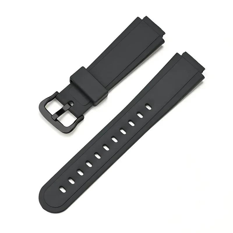 Resin Strap for Casio  AW-90H Sport Waterproof Stainless Steel Buckle Men's Rubber Replace Band Bracelet Watch Accessories