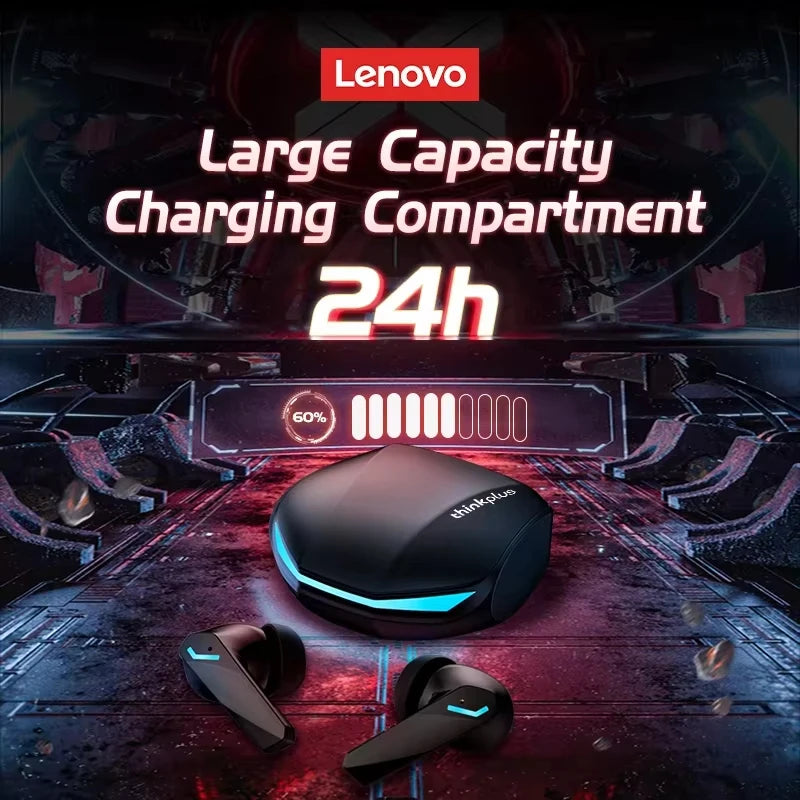 Choice Lenovo GM2 Pro TWS Bluetooth Headphones Long Endurance With Low Latency Headphones Smart Touch With HIFI Sound Earbuds