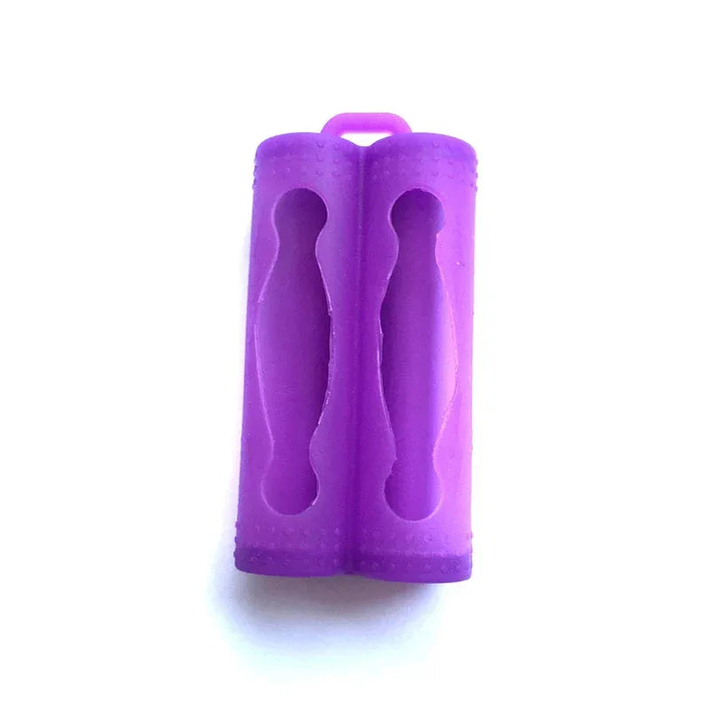 Double Battery Silicone Sleeve Cover Case For 18650 Battery Protective Bag Pouch Battery Storage Box Silicone Shockproof Case
