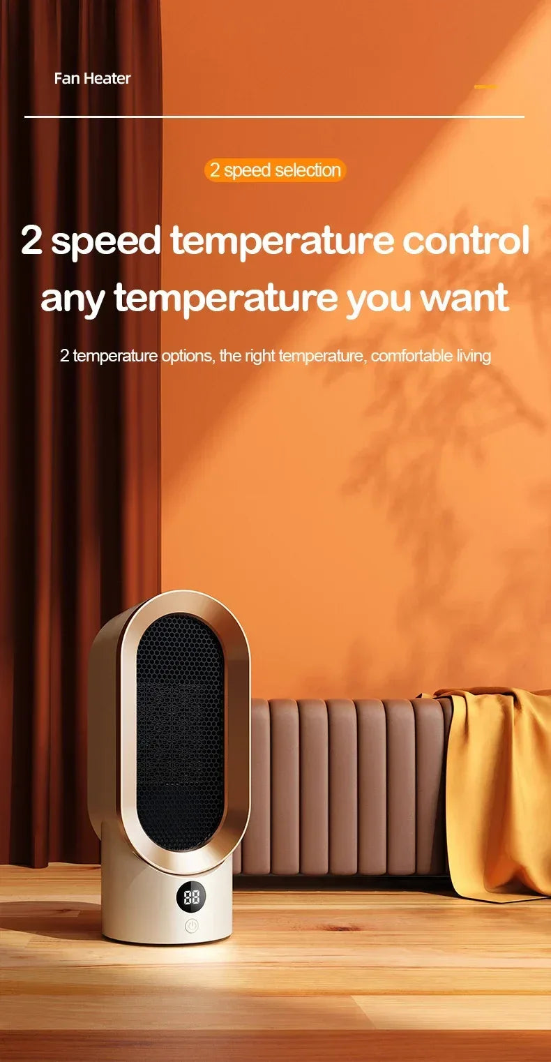 PTC heater, household heater, small electric heater, small sun desktop heater, ceramic hot air fan, European/American standard