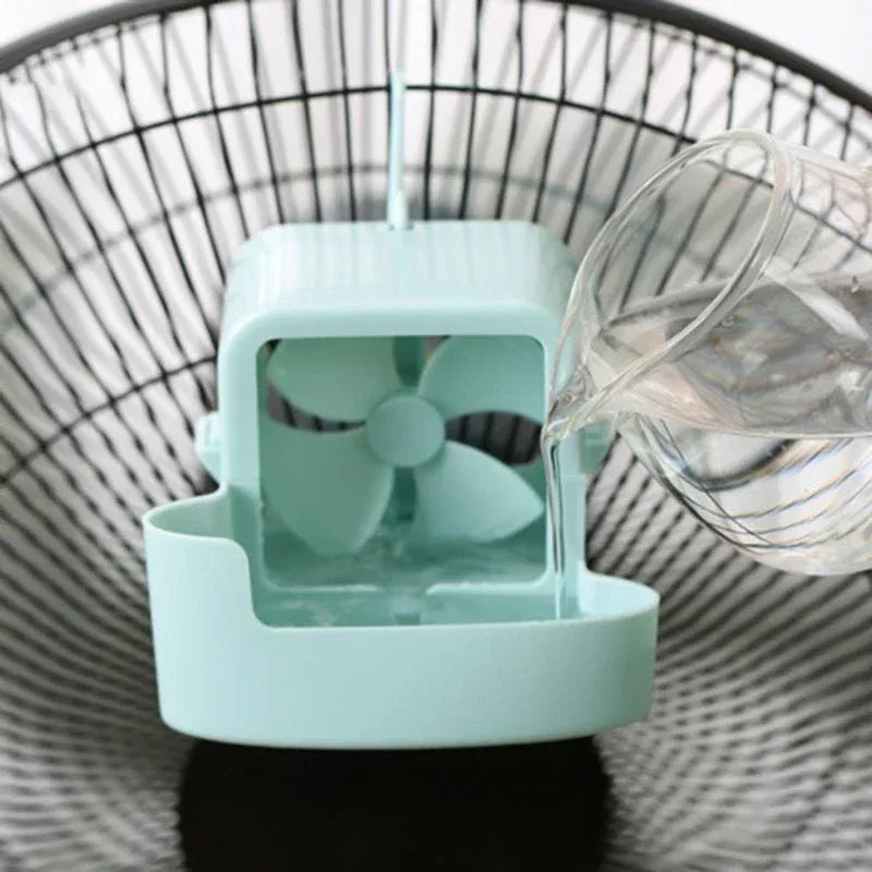 Ventilateur Hanging Add Ice Cup Summer Plastic Mini Fan Portable Fan Cooling Tool DIY Water Tower Cooling Product Home Accessory