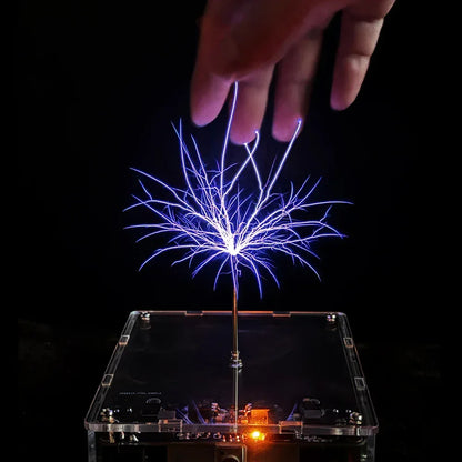 10cm Tesla Coil Arc Generator Touchable Artificial Lightning for Physics Teach Electromagnetic Science Popularization Experiment
