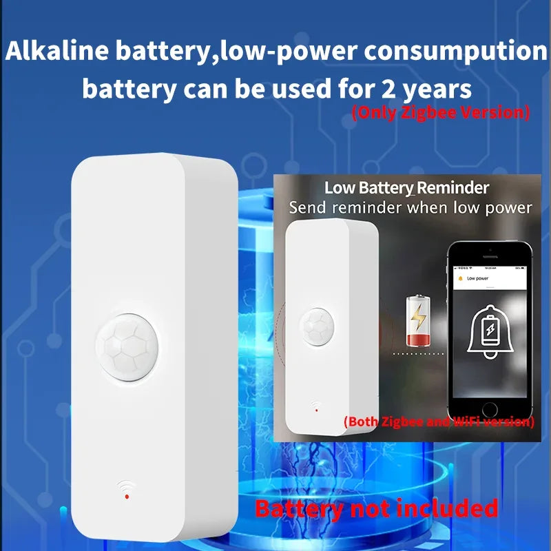 WiFi Zigbee PIR Motion Sensor Smart Home Human Body Infrared Detector Security Smart Life Works With Alexa Google Home
