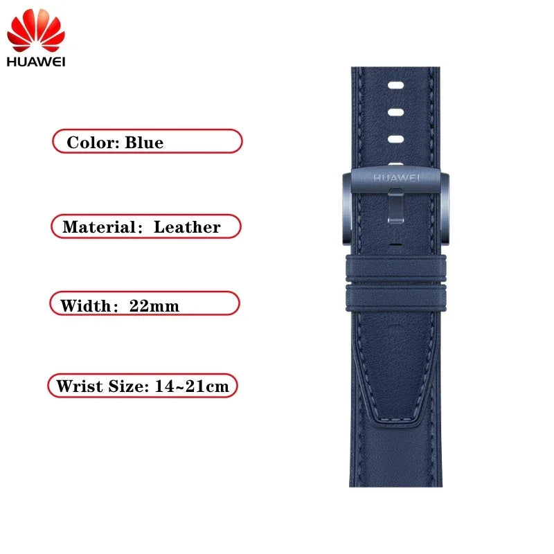 Original FKM Rubber Sport Band for Huawei GT3pro 46mm Titanium Watch Strap GT3 PRO Genuine Leather Band