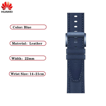 Original FKM Rubber Sport Band for Huawei GT3pro 46mm Titanium Watch Strap GT3 PRO Genuine Leather Band