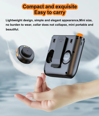 Portable Magnetic Megaphone Voice Amplifier Mini Audio Speaker with Microphone Rechargeable Loudspeaker for Teachers Tour Guider