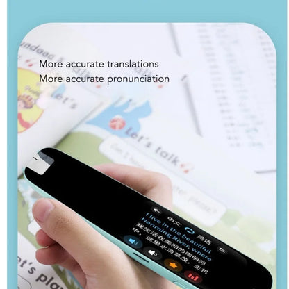 WiFi Language Translator Pen Digital Touch Screen Quick Identification Scan Reader Pen For Learning Traveling Aboard Blue
