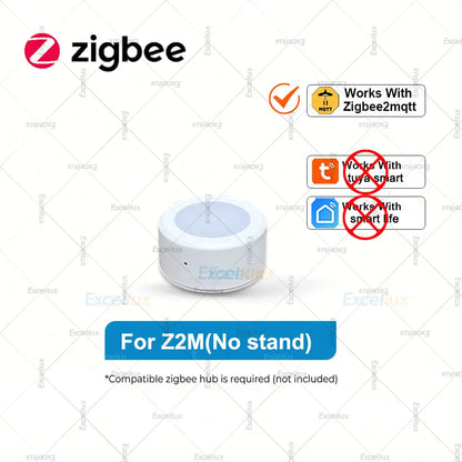 Smart Zigbee Light Sensor Illuminance Brightness Detector Real-Time Lux Monitoring Smart Home Automation For Tuya Smart Life Z2M