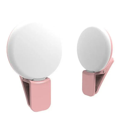 Portable Mini LED Selfie Ring Light for Mobile Phones Durable Three Step Dimming Photography Clip-On Fill Light for Perfect Self