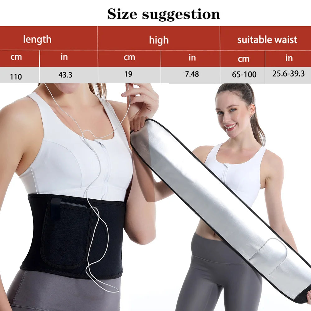 Waist Trainer Slimming Belt Men Gym Fitness Cincher Belly Control Corset Sweat Fat Burning Women Body Shaper Weight Loss