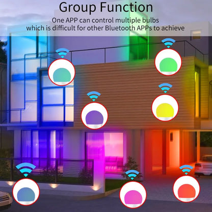 Tuya APP Bluetooth Smart WiFi RGB LED Bulbs Music Sync Dimmable Colourful RGB+CCT E27 LED Lamp For Bedroom Party Decor Lighting
