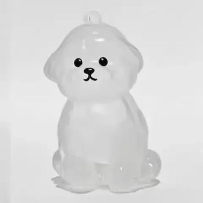 Adorable Dog Hair Storage Pendant Transparent Lovely Pet Hair Storage Box Keychain Handmade DIY Pet Souvenirs for Pet Lovers