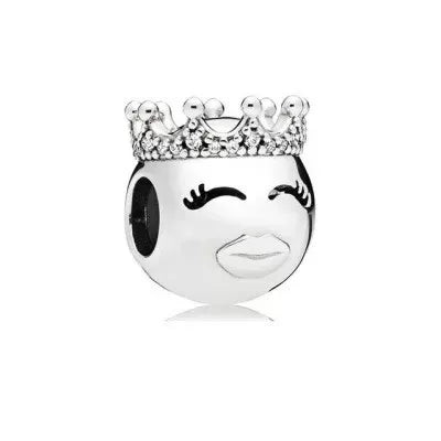 The New 925 Sterling Silver Charm Mother's Day Queen Crown Gift Box Fits Women Jewelry With Original Bracelet Accessories