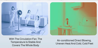 Household Low-Noise Smart Fan Three-Speed Adjustment Floor Fan Air Circulation Fan Floor Fan Silent Low-Noise Smart Fan High