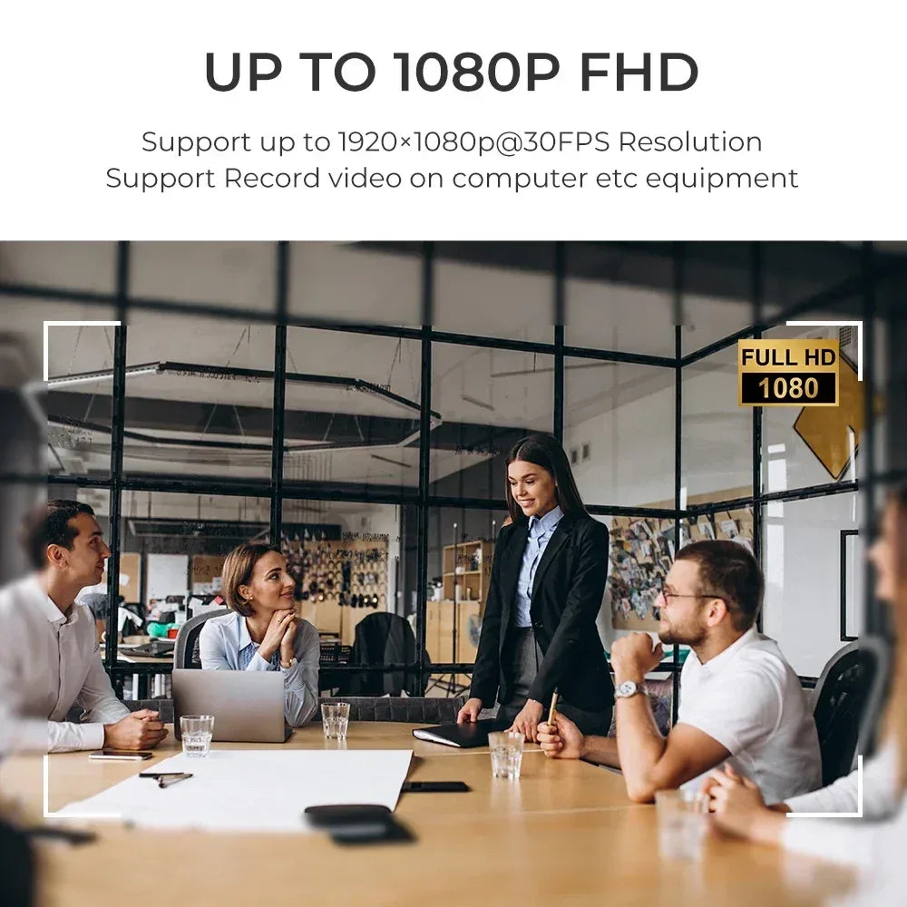 HD Portability USB Computer Camera Webcam Mini Peripheral Camera Lens Camera Full Webcam PC CCTV Outdoor Camcorder Security Vide