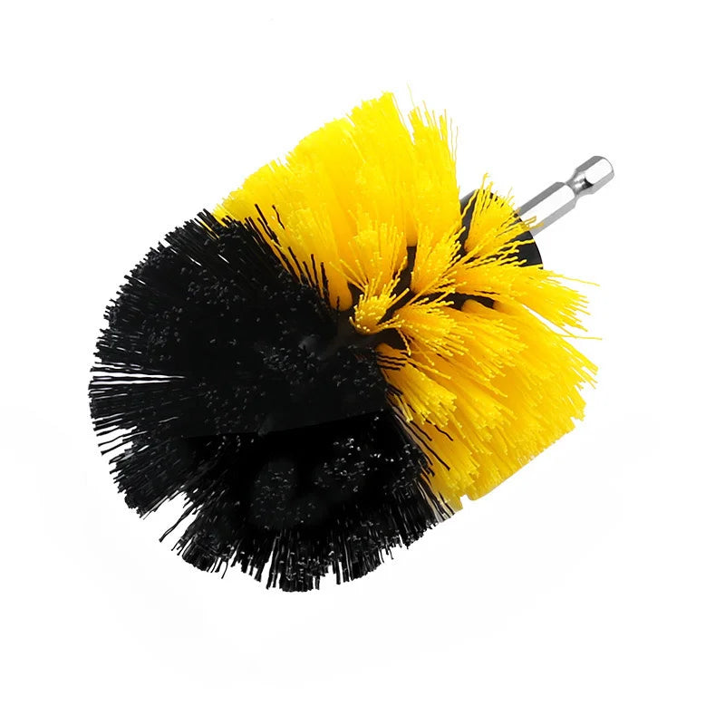 Electric Scrubber Brush Drill Attachment Kit Power Cleaning Brushes For Carpet Glass Auto Tires Nylon Bristle Heads 2 3.5 4 Inch