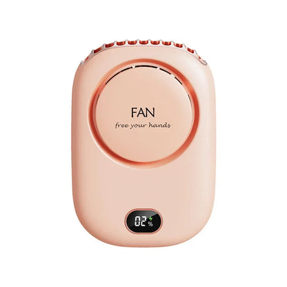 New Portable Mini Fan Hanging Handheld Fan Rechargeable Bladeless Turbo Ultra Quiet Student Hand Held Fan Outdoor Sports Travel
