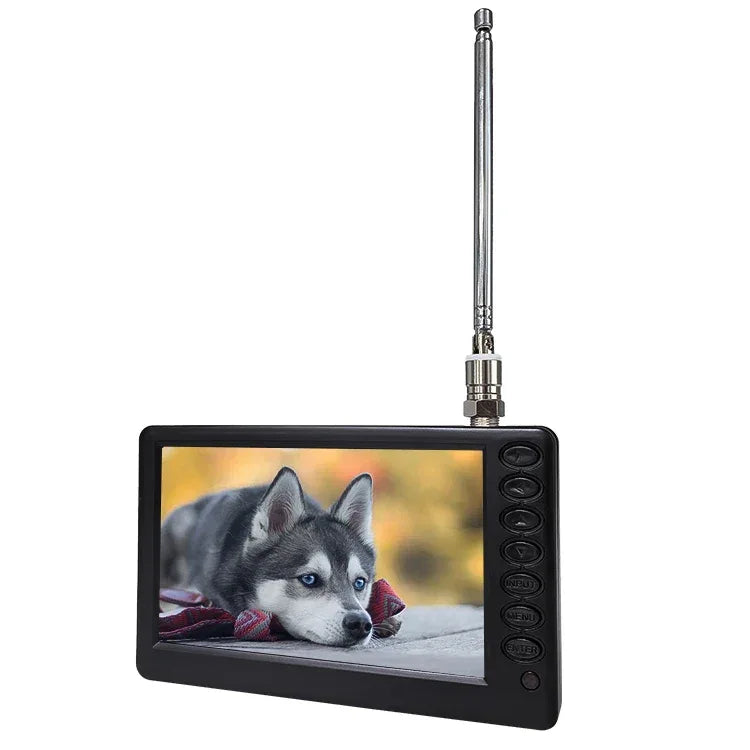 Small TV 5 Inch Portable LED Television Support DVB-T DVB-T2 ATSC ISDB Rechargeable Digital TV