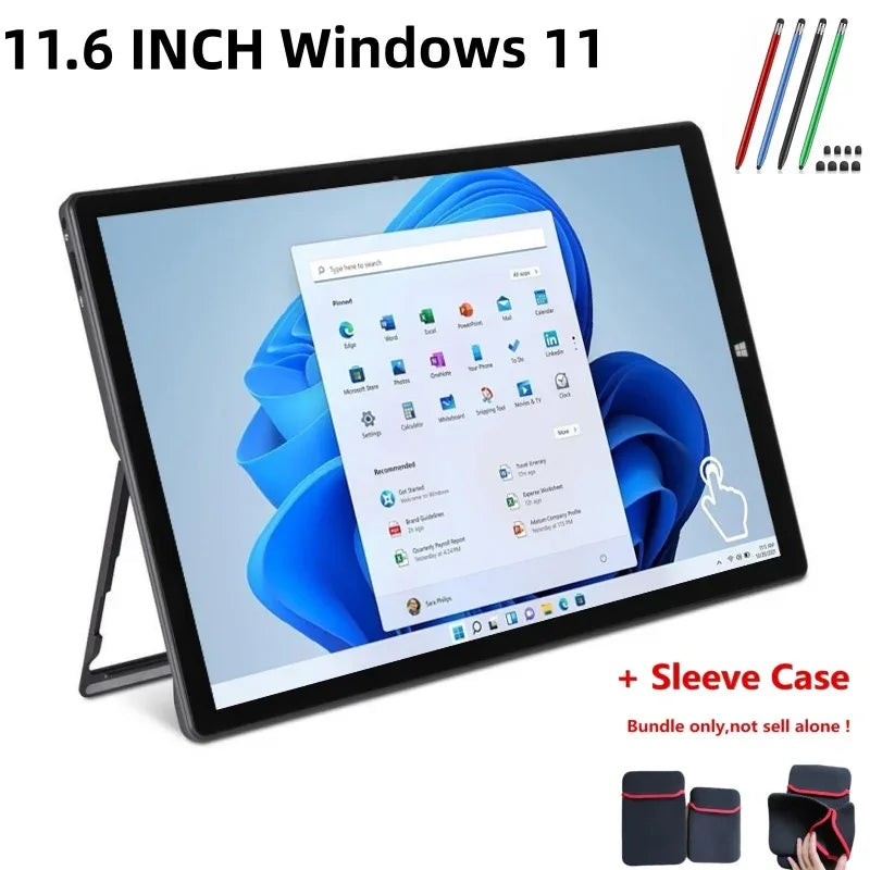 11.6 INCH 16GB RAM 512GB eMMC ROM WINDOWS 11 TABLET PC PAD1162 Intel Celeron N4100 CPU 1920 x 1080 Pixel WIFI Type C