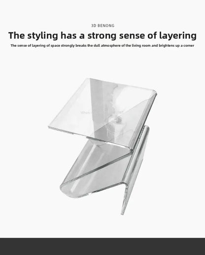Hot Internet Celebrity Acrylic Creative Small Table Home Living Room Bedside Table Personality Simplicity Special Shape Small Co