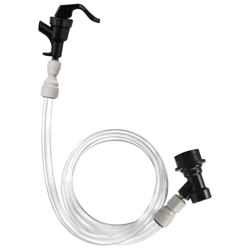Push-fit Ball Lock Beer Line Assembly, Picnic Beer Tap Faucet with 60cm Hose,Quick Joint Connection Homebrew Beer Soda Dispenser