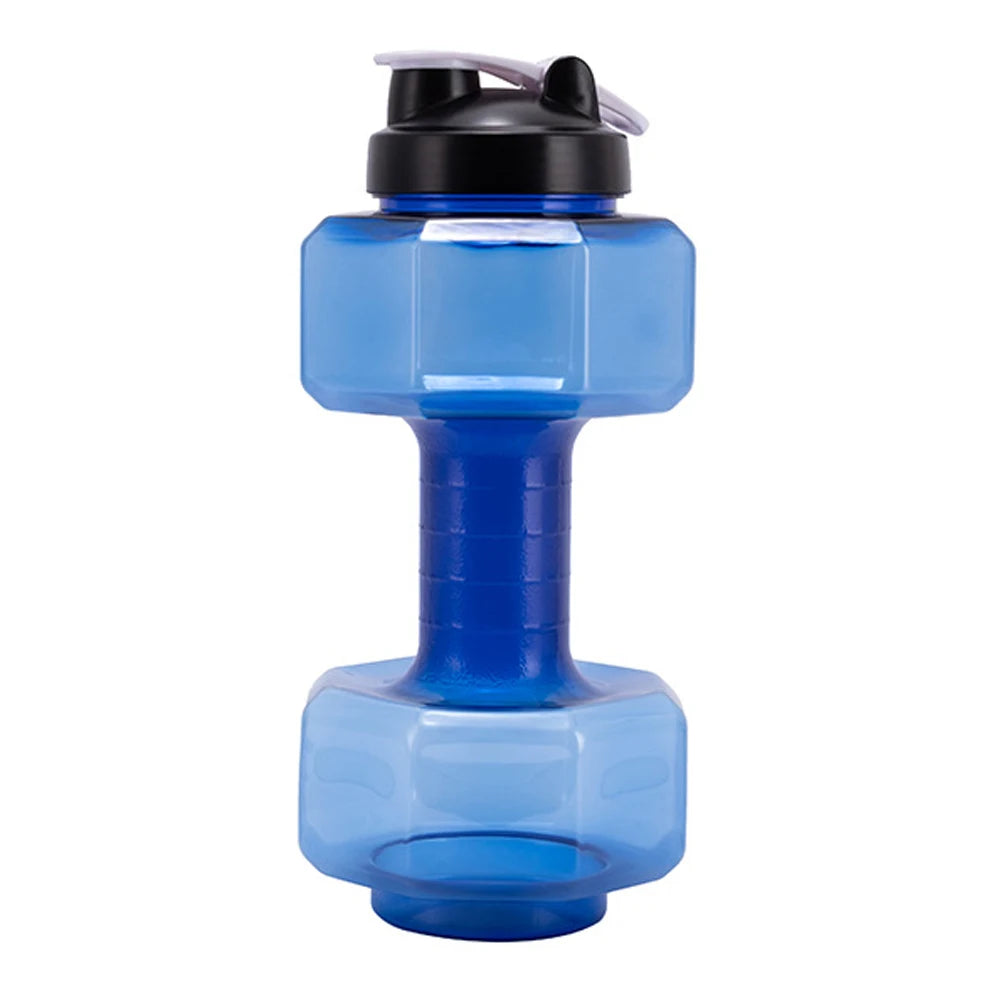 2.6L Sports Dumbbell Shaped Kettle Sport Water Bottle Outdoor Indoor Fitness Cycling Water Bottle Camping Cold Water Bottle